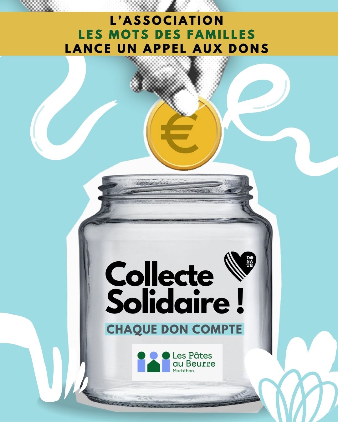 Cagnotte solidaire de l'Association Les Mots des Familles